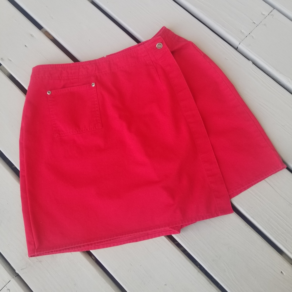 10 SKORT RED Cotton